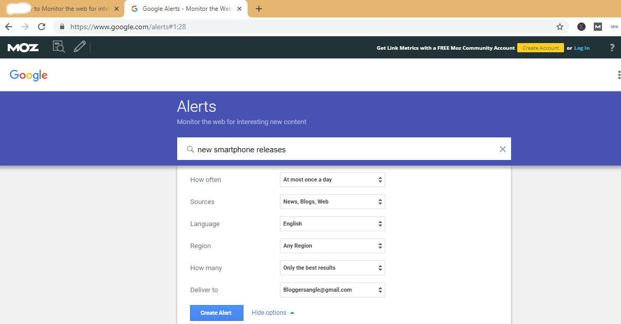 How To Use Google Alert to Track Your Favorite Topics On The Web 