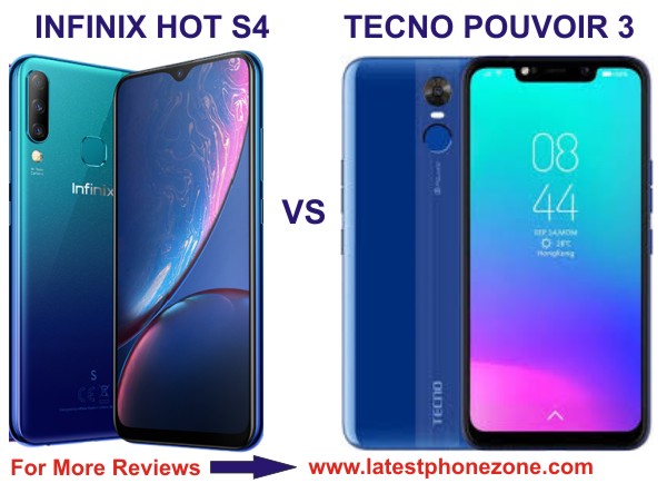 Inifinix Hot S4 and Tecno Pouvoir comparison, differences and respective prices.