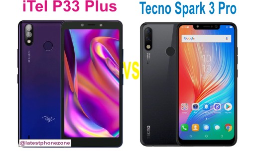 Itel P33 Plus and Tecno Spark 3 Pro differences, similarities and price in Nigeria