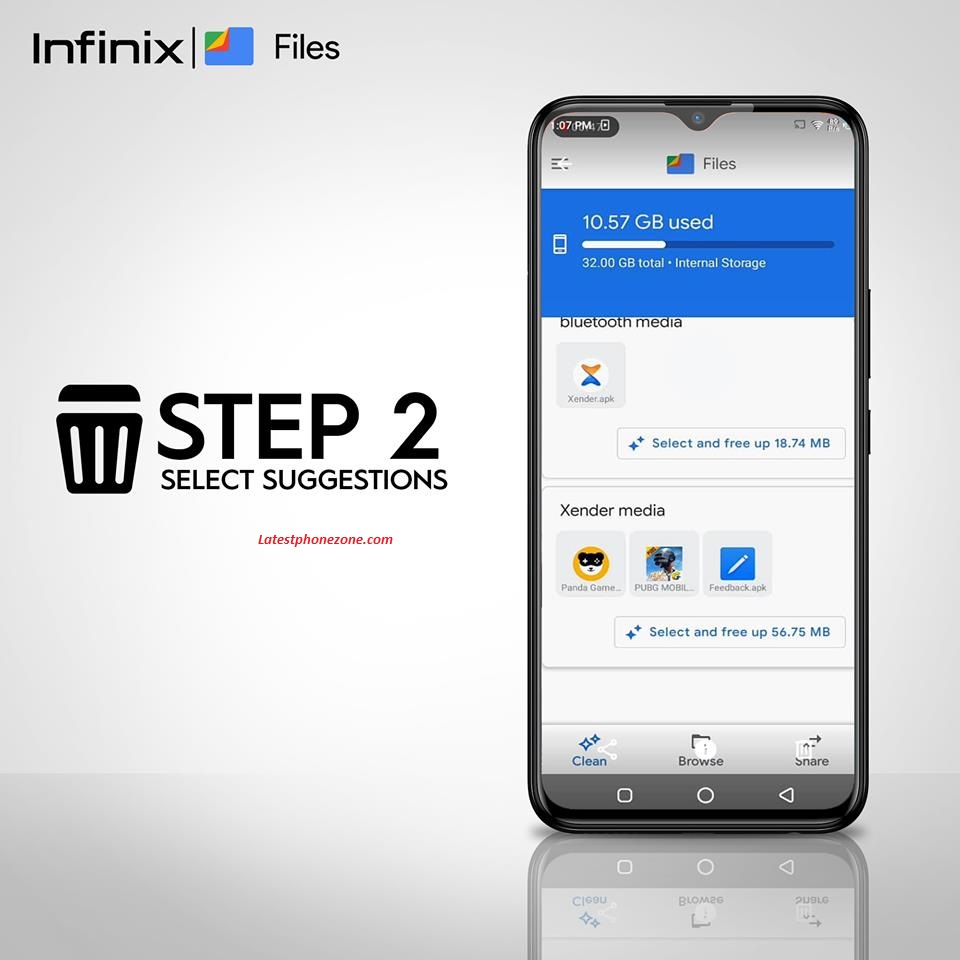 Google File Go Junk Cleaner helps to free up space, boost performance on the latest Infinix Hot 8 in just 4 easy steps.